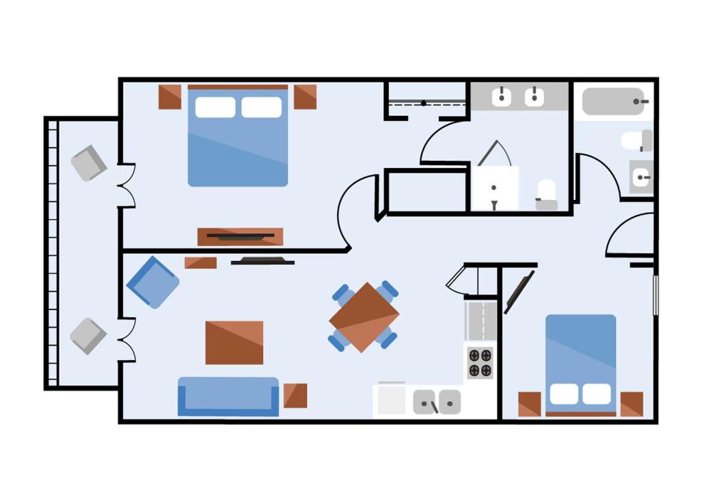 Apartment with Sea View interior